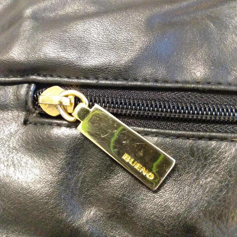 Bueno Black Faux Leather Purse Shoulder Bag